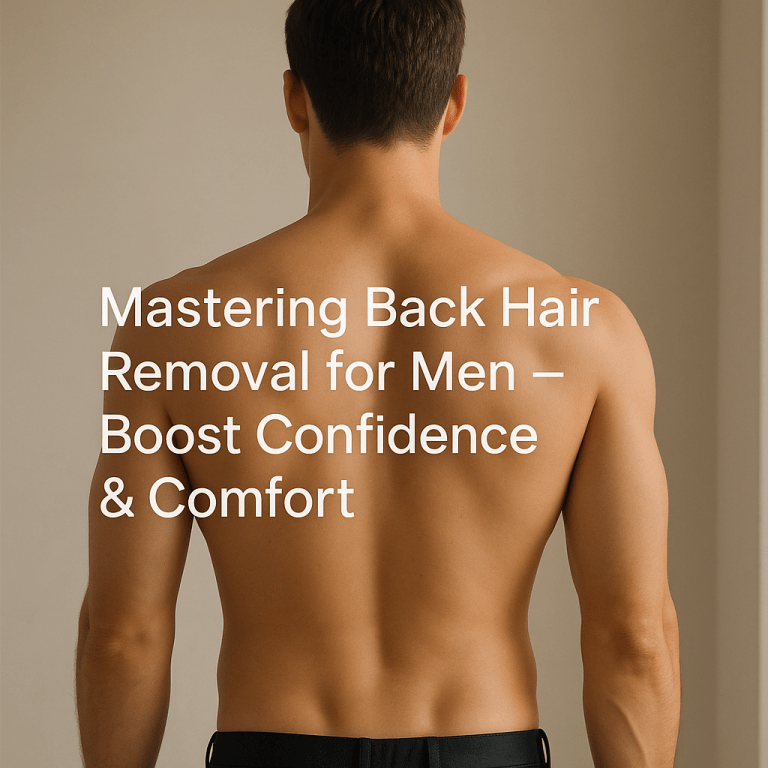 Mastering Back Hair Removal for Men: Boost Confidence and Comfort with Expert Tips