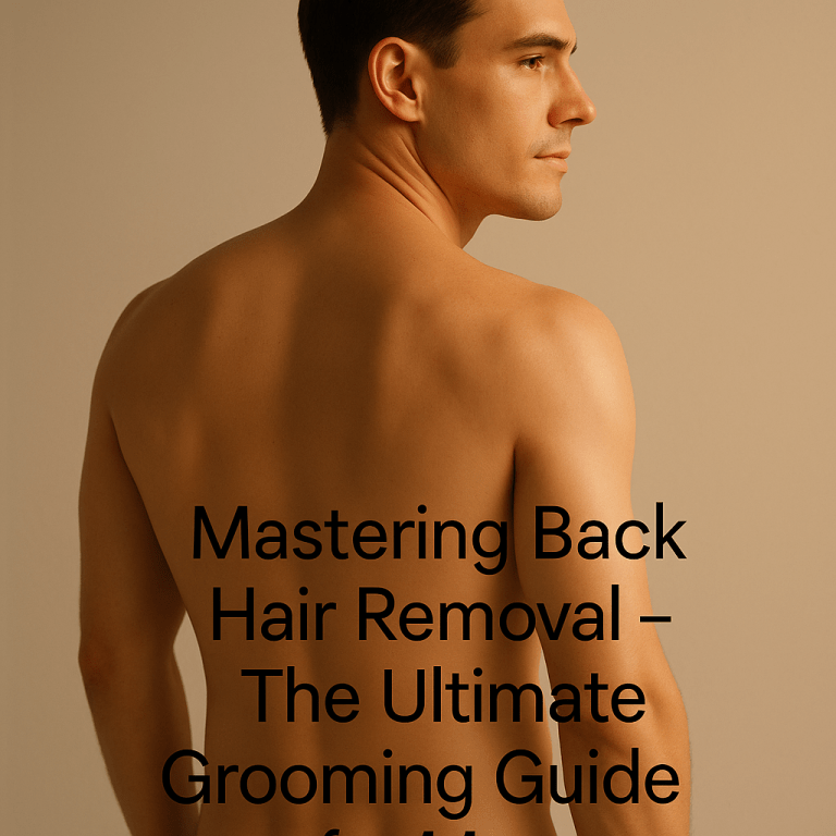 Mastering Back Hair Removal: The Ultimate Guide for Men’s Grooming
